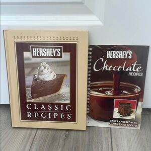 Classic and Chocolate Recipe Books - Brown and Cream
